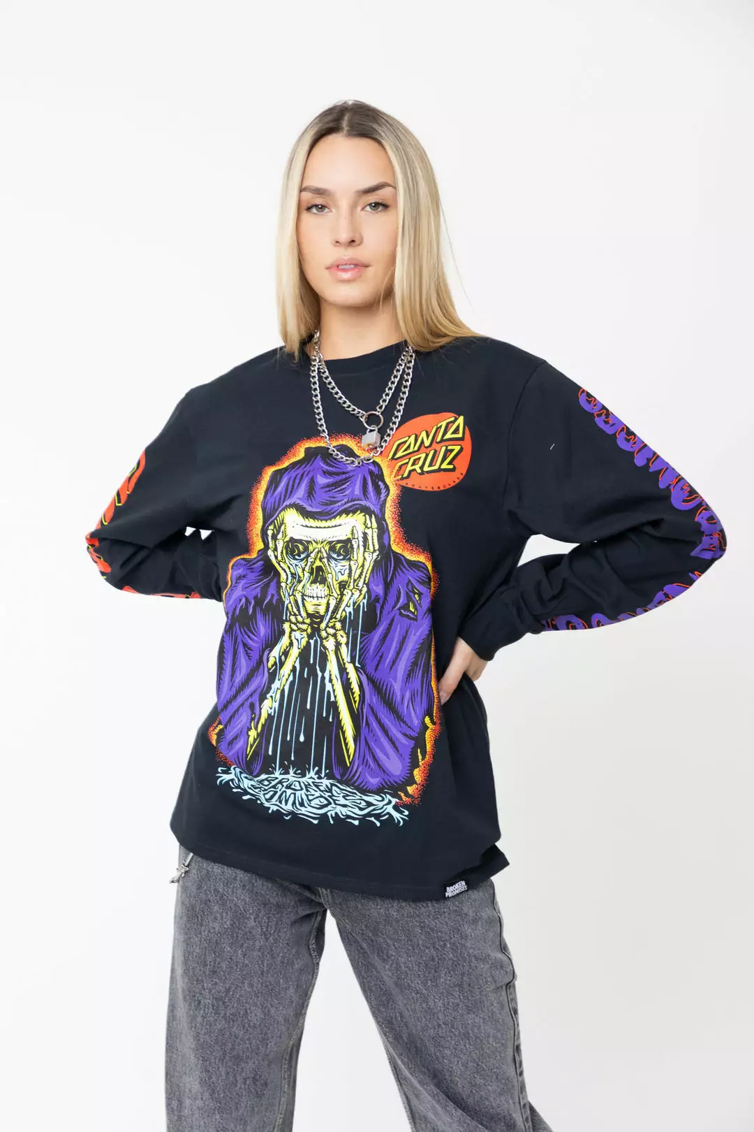 BROKEN PROMISES BP X SC Sorrow L/S Jet Black Shirts