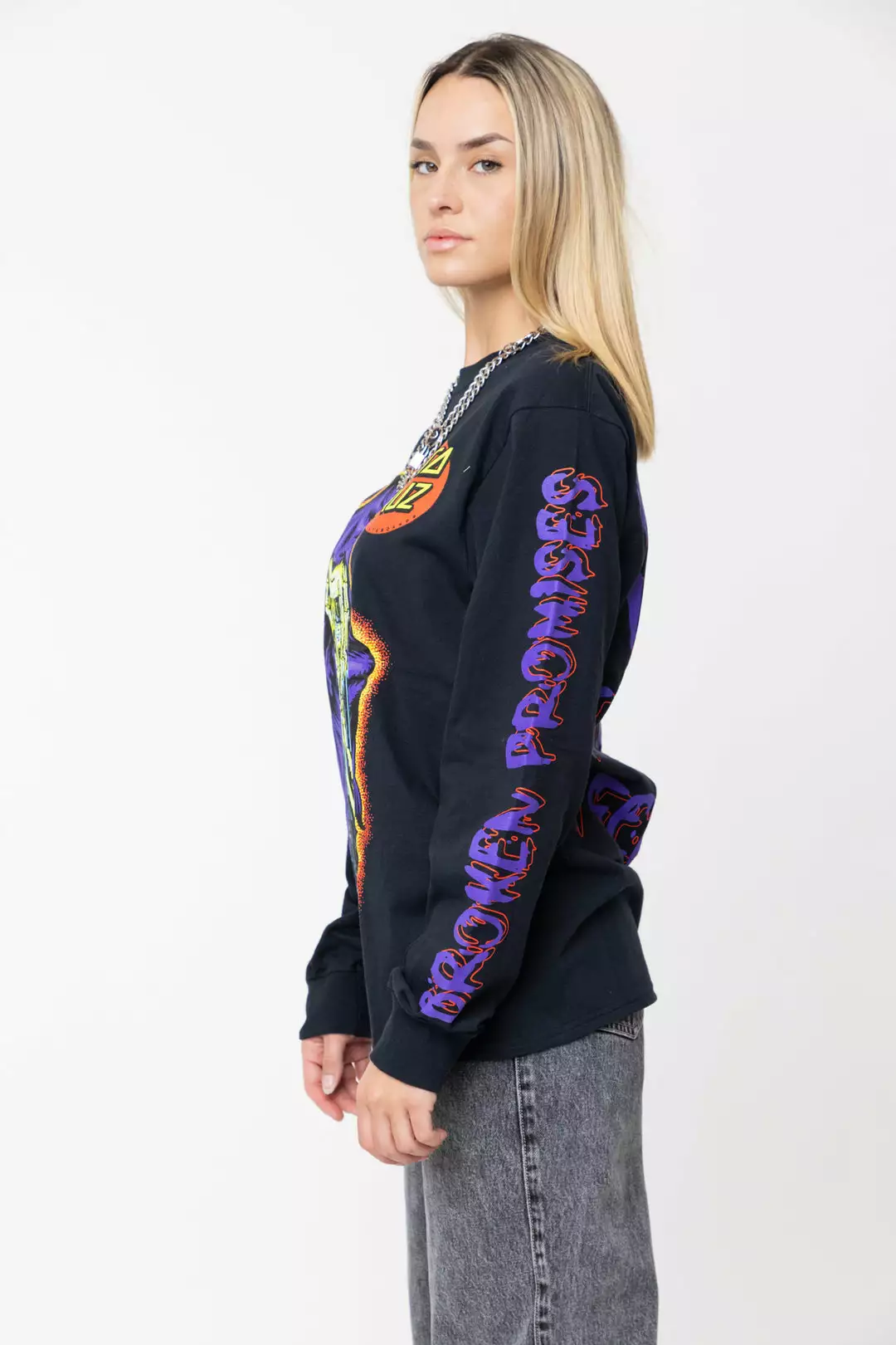 BROKEN PROMISES BP X SC Sorrow L/S Jet Black Shirts