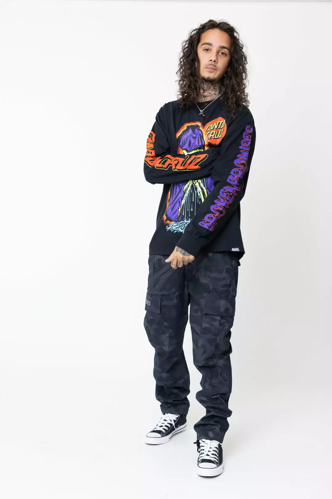 BROKEN PROMISES BP X SC Sorrow L/S Jet Black Shirts