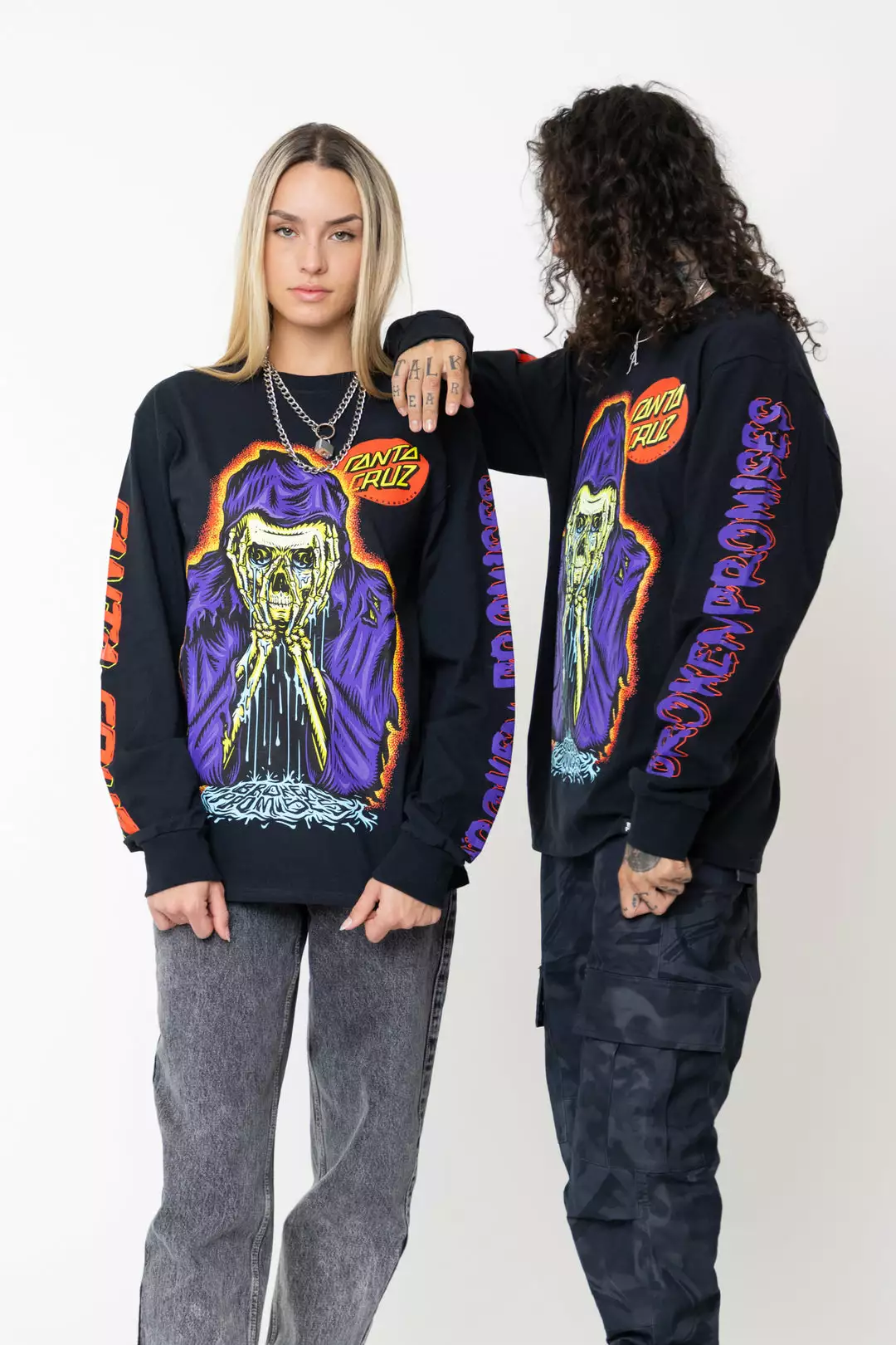 BROKEN PROMISES BP X SC Sorrow L/S Jet Black Shirts