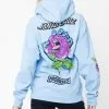 BROKEN PROMISES Hoodies BP X SC Screaming Thornless Hoodie Light Blue