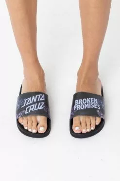 BROKEN PROMISES BP X SC Flutter Slides Black Accessories