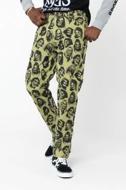 BROKEN PROMISES Reaper Guide Chino Pants Moss Green