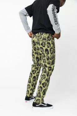 BROKEN PROMISES Reaper Guide Chino Pants Moss Green