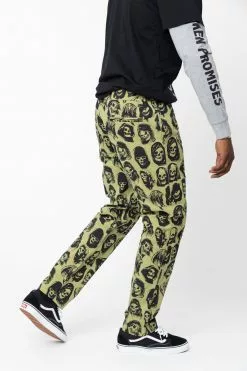 BROKEN PROMISES Reaper Guide Chino Pants Moss Green