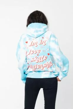BROKEN PROMISES Love Skate Tie Dye Hoodie