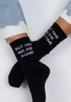 BROKEN PROMISES Accessories The Last Time Sock - Black