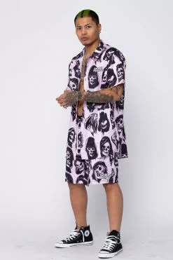 BROKEN PROMISES Bottoms Reaper Guide Shorts Pink