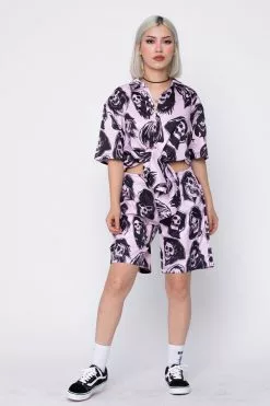 BROKEN PROMISES Bottoms Reaper Guide Shorts Pink