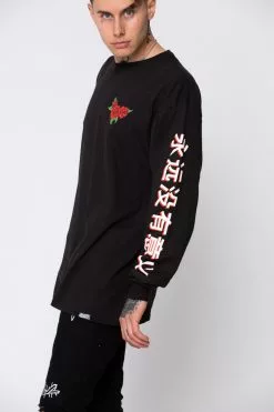 BROKEN PROMISES Forever Kanji L/S Black Shirts