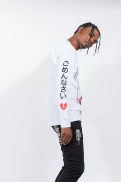 BROKEN PROMISES Shirts Drown My Sorrows L/S White