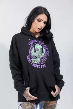 BROKEN PROMISES Jinxed Chain Hoodie Black