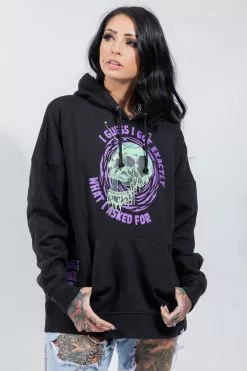 BROKEN PROMISES Jinxed Chain Hoodie Black