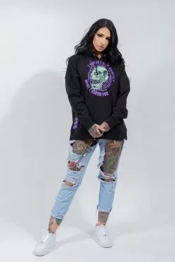BROKEN PROMISES Jinxed Chain Hoodie Black