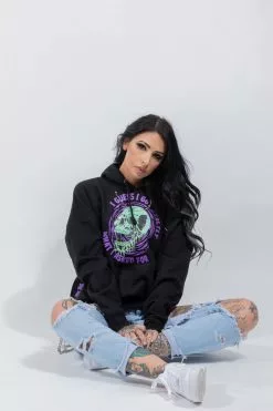 BROKEN PROMISES Jinxed Chain Hoodie Black