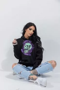 BROKEN PROMISES Jinxed Chain Hoodie Black