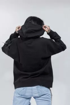 BROKEN PROMISES Jinxed Chain Hoodie Black