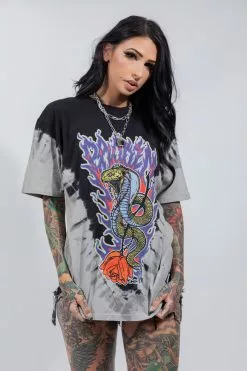 CASH Shirts Bad Chemistry V-Dye Tee Black/Grey