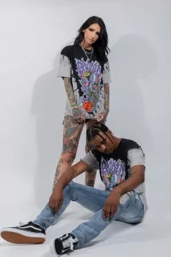 CASH Shirts Bad Chemistry V-Dye Tee Black/Grey