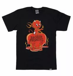 BROKEN PROMISES Burn Me SST Black - BP X Hot Stuff Shirts
