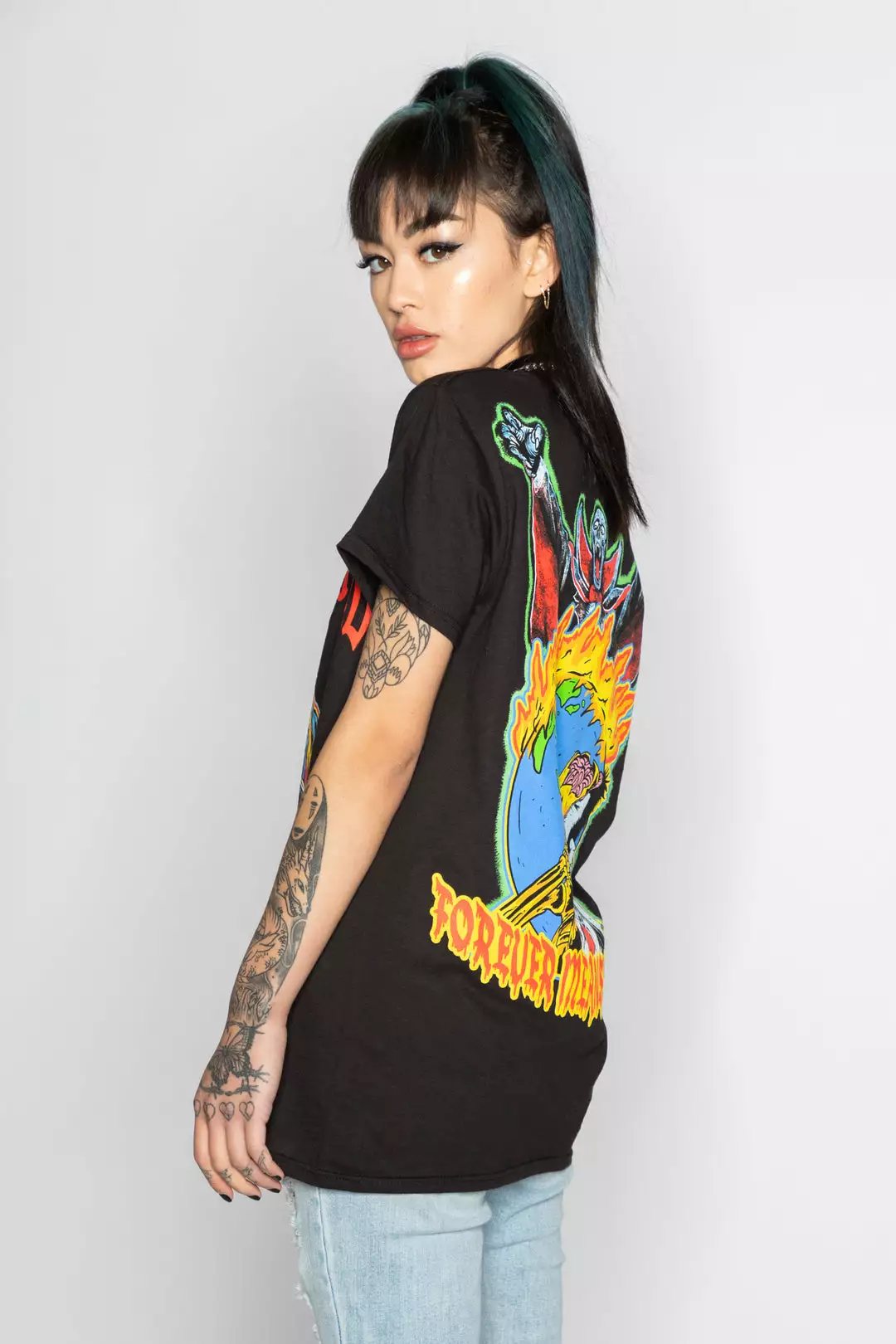 BROKEN PROMISES Never Forgive Tee Black