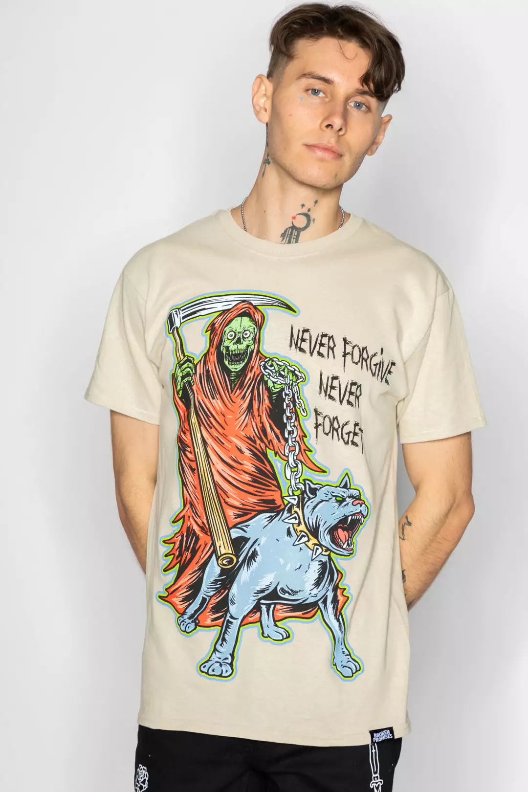 BROKEN PROMISES Shirts Worst In Me Tee Sand