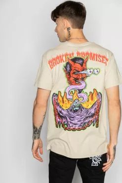 BROKEN PROMISES Shirts Worst In Me Tee Sand