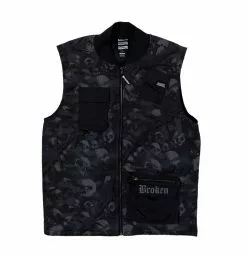 BROKEN PROMISES Catacombs Vest Black Outerwear