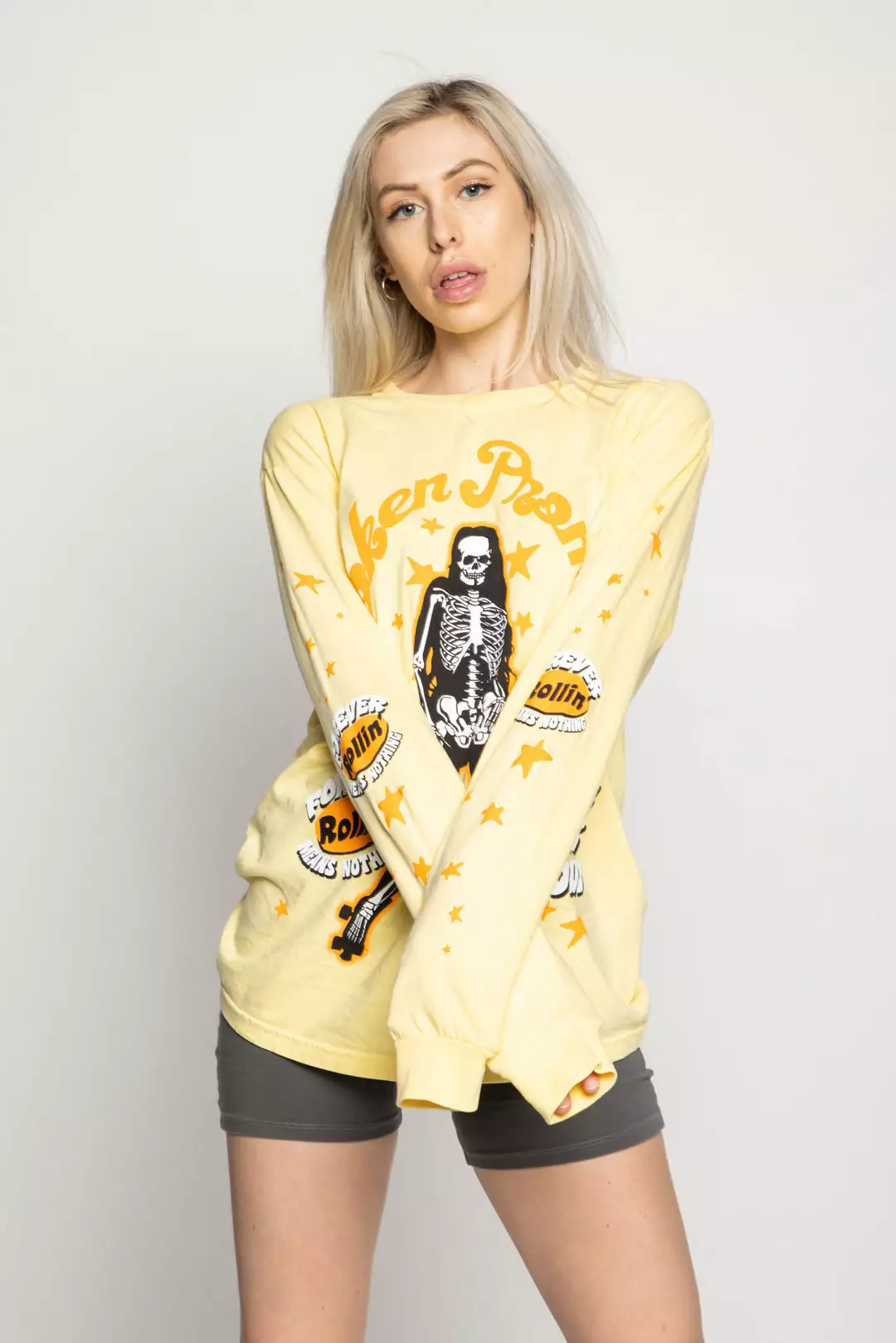 BROKEN PROMISES Shirts Forever Rollin L/S Yellow