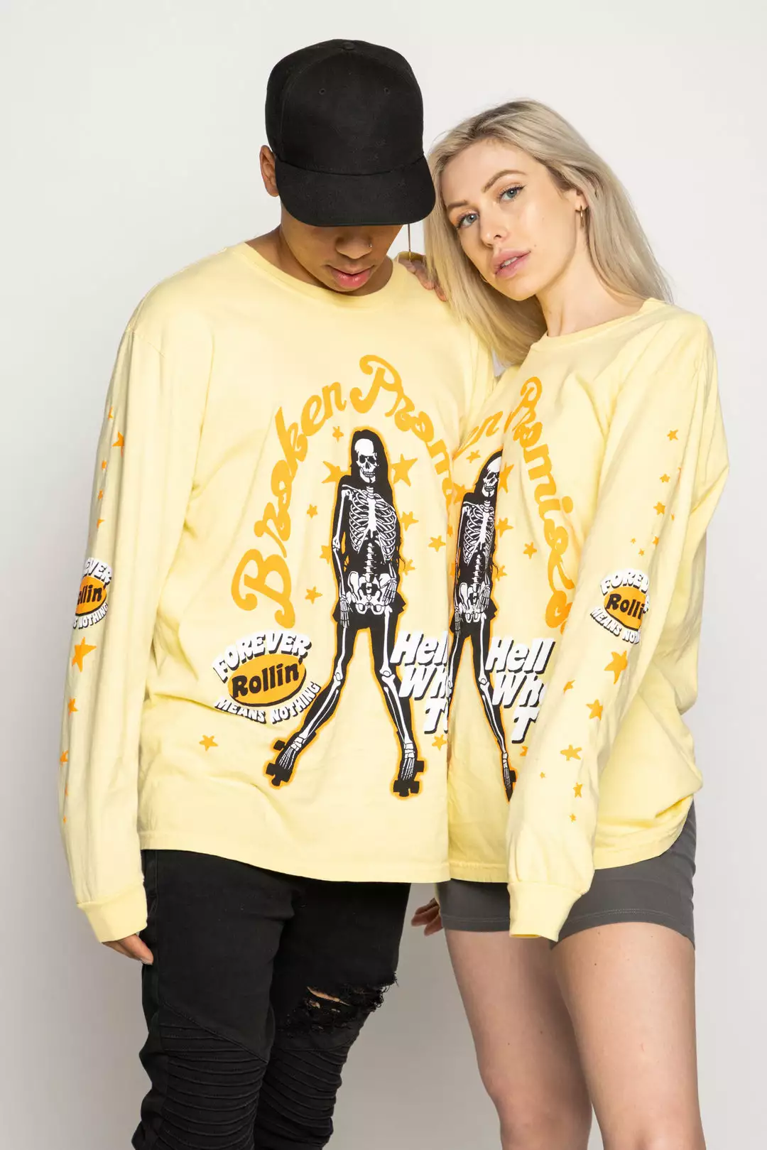 BROKEN PROMISES Shirts Forever Rollin L/S Yellow