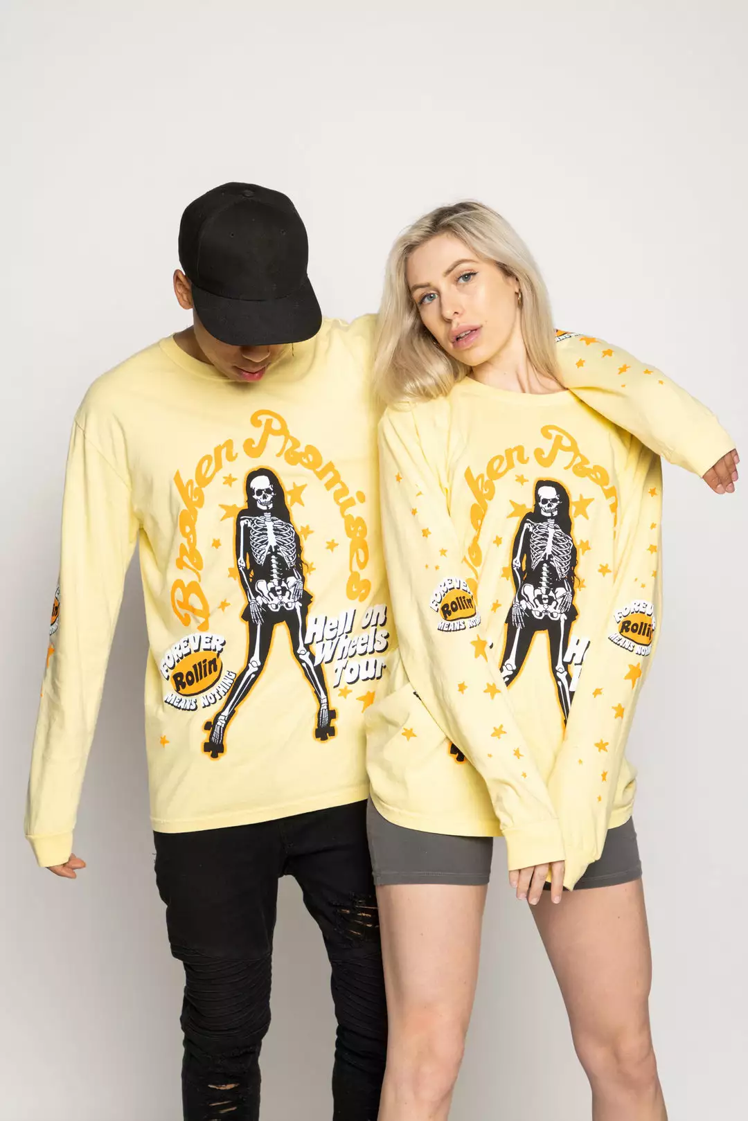 BROKEN PROMISES Shirts Forever Rollin L/S Yellow