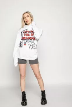 BROKEN PROMISES Hoodies Mosquito Hoodie White