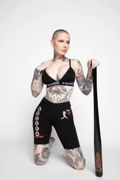 BROKEN PROMISES Bottoms Batter Up Bike Shorts