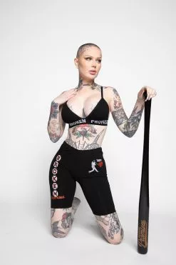 BROKEN PROMISES Bottoms Batter Up Bike Shorts