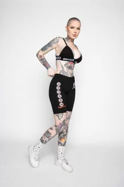 BROKEN PROMISES Bottoms Batter Up Bike Shorts