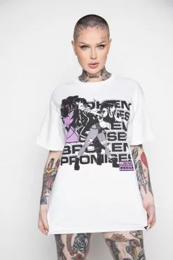 BROKEN PROMISES Shirts Respawn SST White