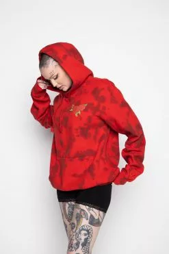 BROKEN PROMISES Hoodies Trio Red Tie Dye Hoodie