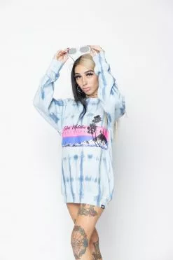CASH Hoodies Feeling Maliblue Tie Dye Crew