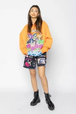 BROKEN PROMISES Concrete Jungle Hoodie Orange