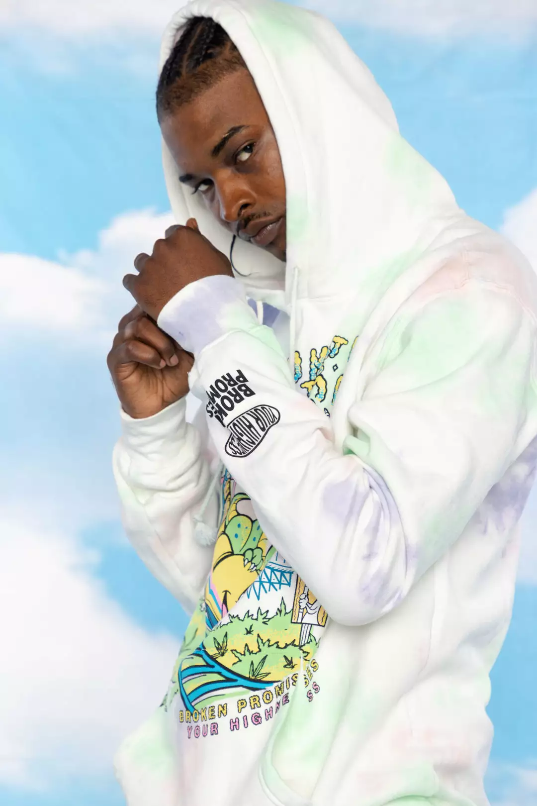 BROKEN PROMISES High To Ride Tie Dye Hoodie - BPxYH