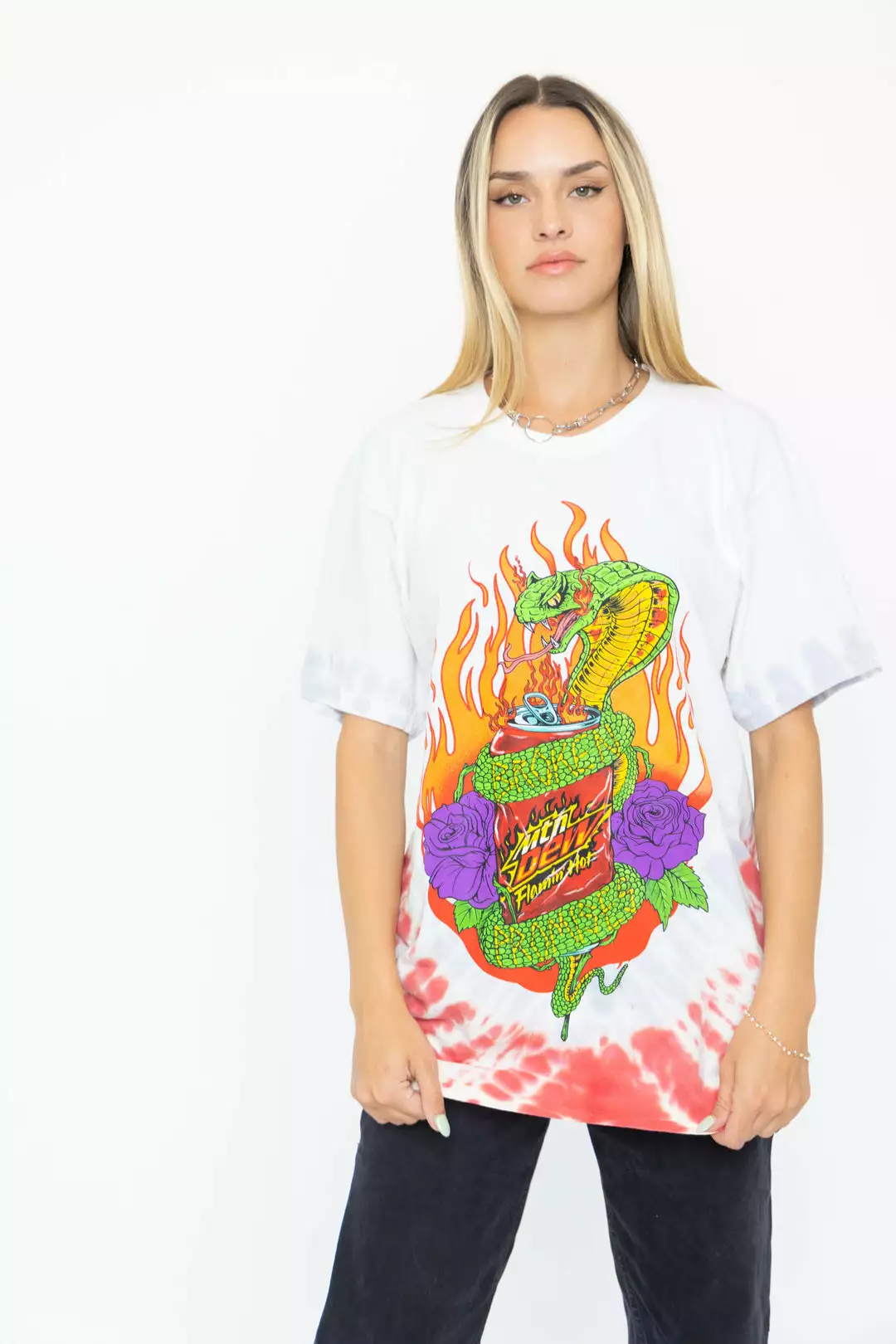 CASH BPxMTN DEW Down In Flames V-Dye Tee Shirts