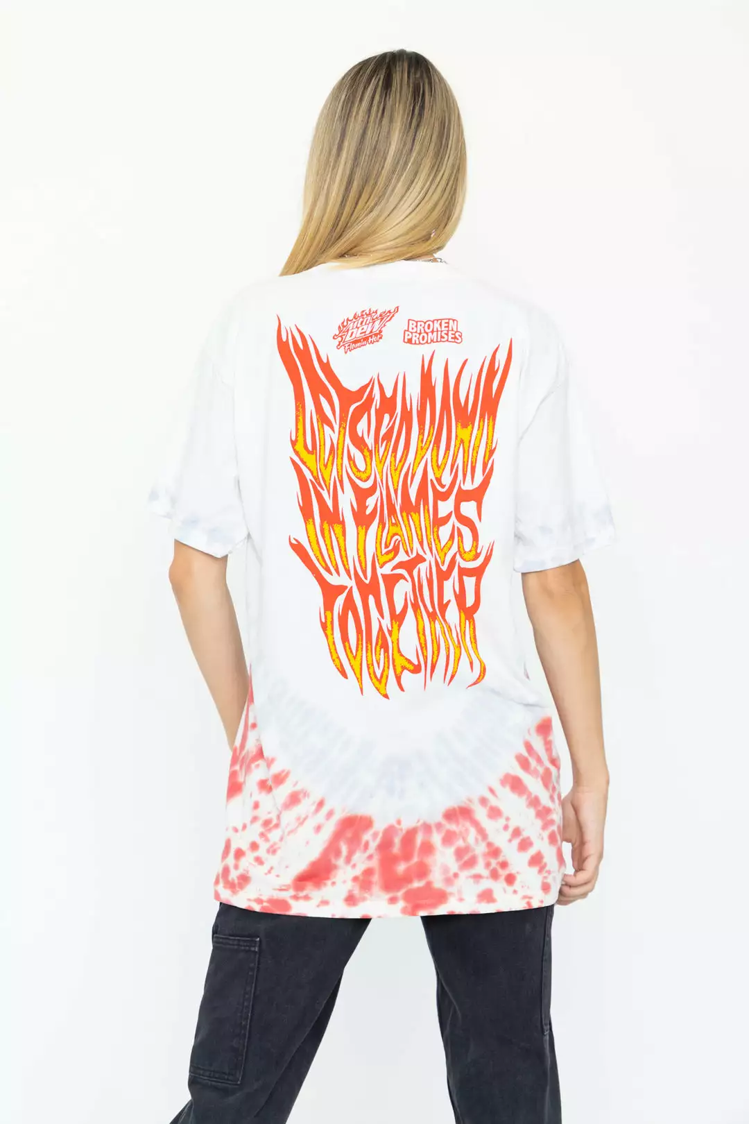 CASH BPxMTN DEW Down In Flames V-Dye Tee Shirts