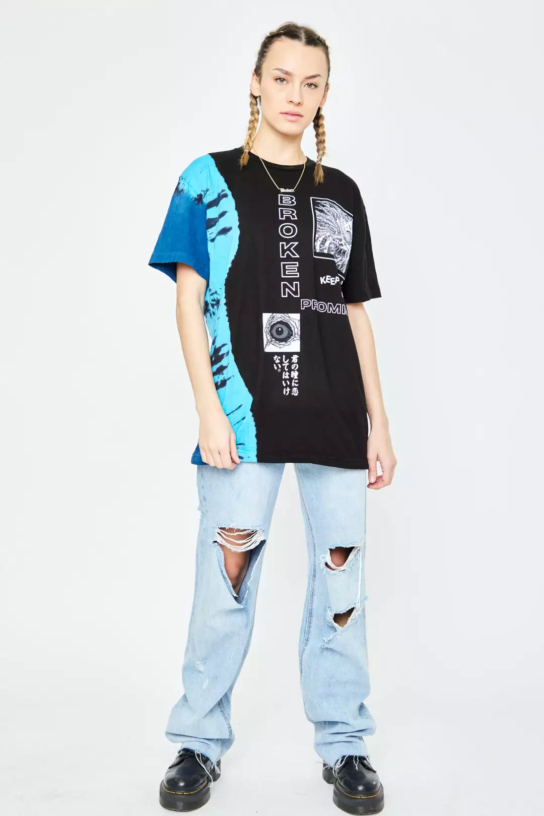 BROKEN PROMISES Junji Ito Eyes Off You Tee Black