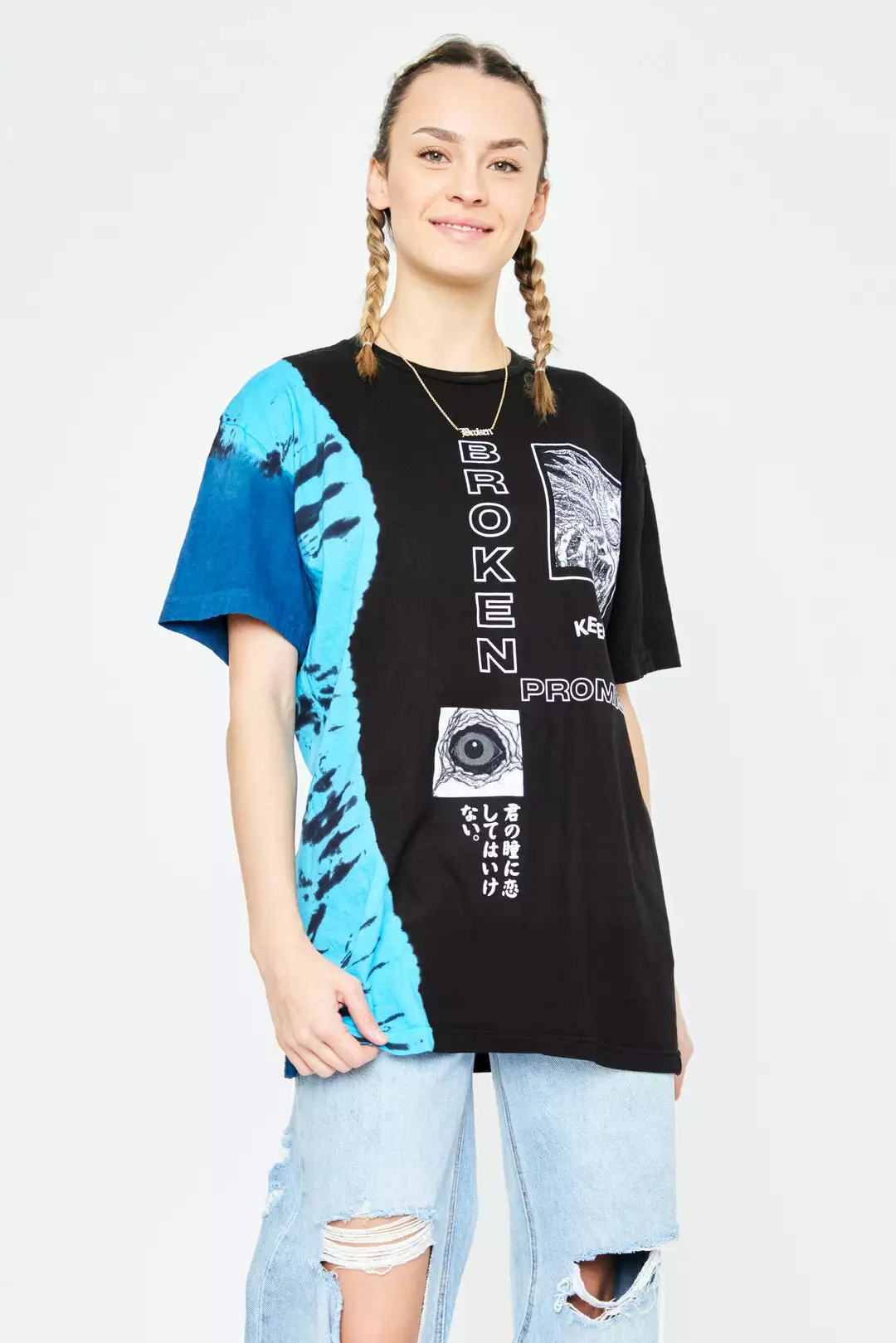 BROKEN PROMISES Junji Ito Eyes Off You Tee Black