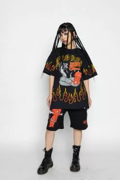 BROKEN PROMISES Hey Hot Stuff Shorts Bottoms