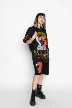 BROKEN PROMISES Hey Hot Stuff Shorts Bottoms