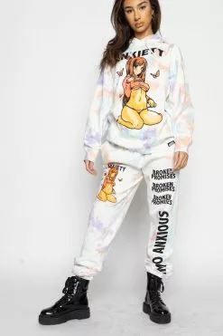 BROKEN PROMISES Anxiety Tie Dye Sweats Confetti Bottoms