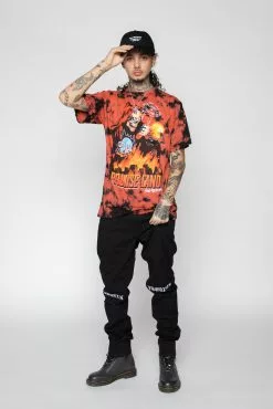 CASH Max Volume Tie Dye Tee Red/Black Shirts