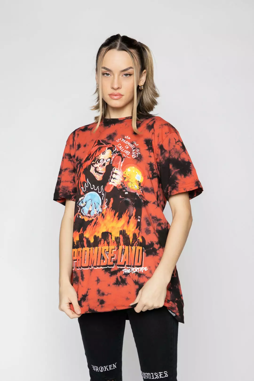 CASH Max Volume Tie Dye Tee Red/Black Shirts