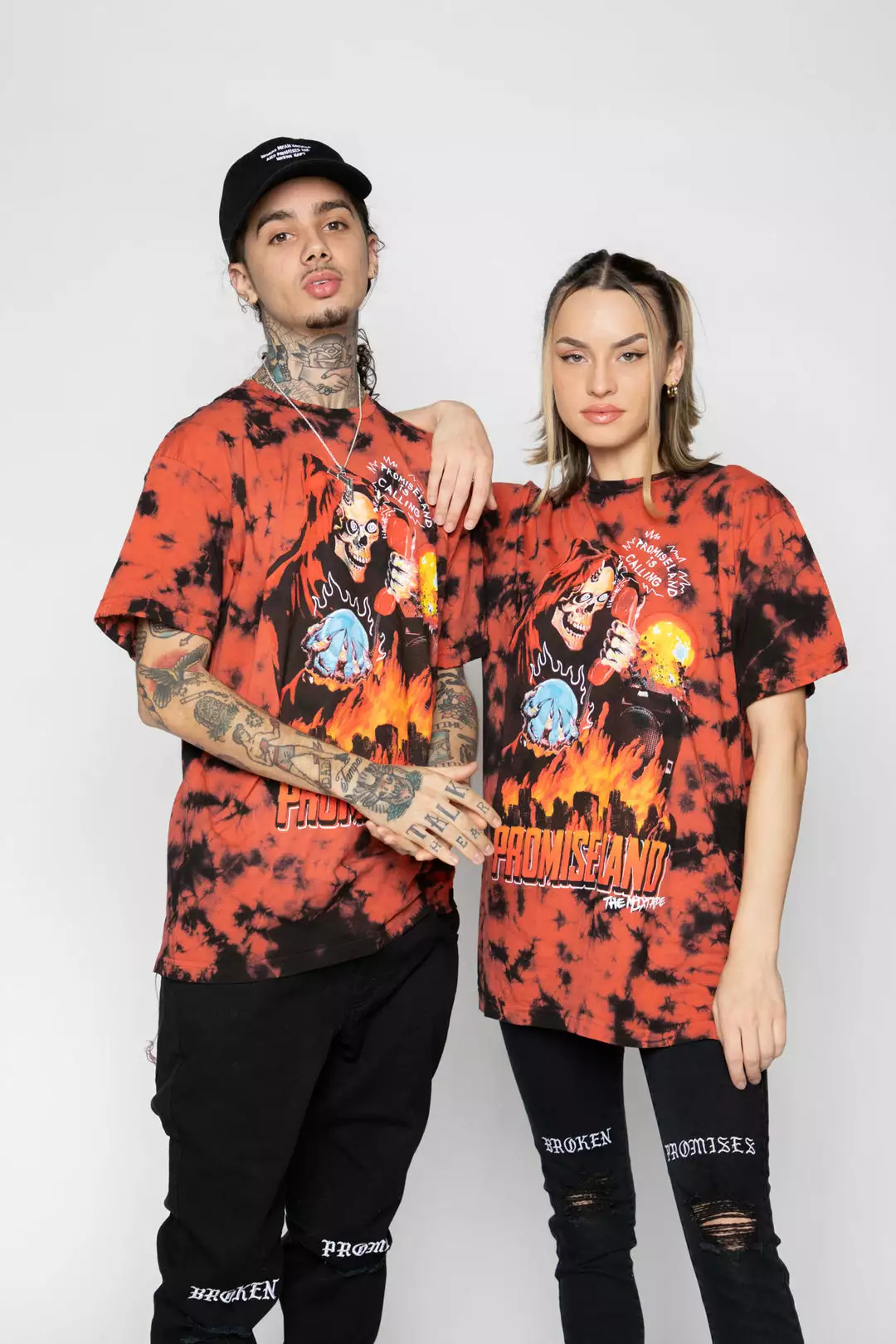 CASH Max Volume Tie Dye Tee Red/Black Shirts